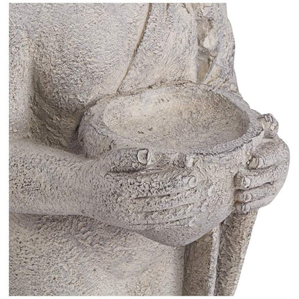 Standing Buddha 32" High Gray Indoor-Outdoor Statue