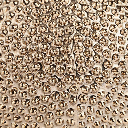 Studio 55D 8" High Glossy Brass Textured Ceramic Vase Studio 55D