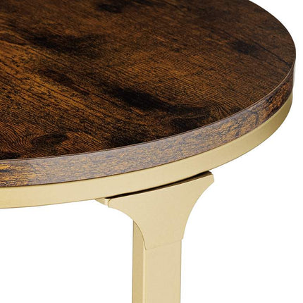 Studio 55D Keanu 15 1/4" Wide Light Bronze 3 Tier Side Table