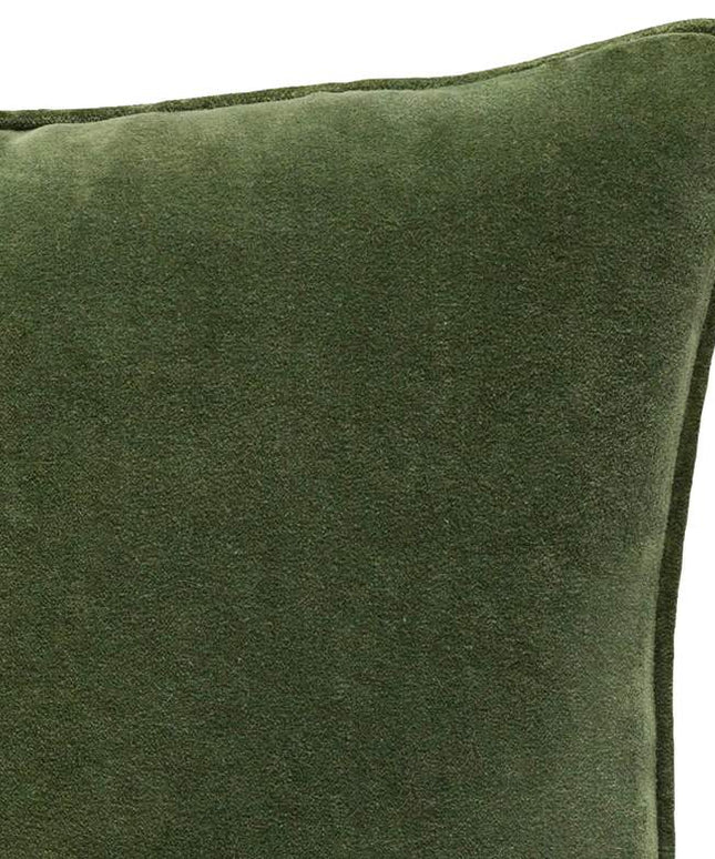 Surya Safflower Grass Green 18" Square Decorative Pillow Vision