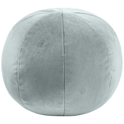 TOV Boba 14" Wide Sea Blue Velvet Round Decorative Pillow Vision
