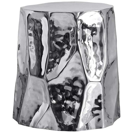 TOV Forma 15 1/4" Wide Modern Polished Chrome Side Table