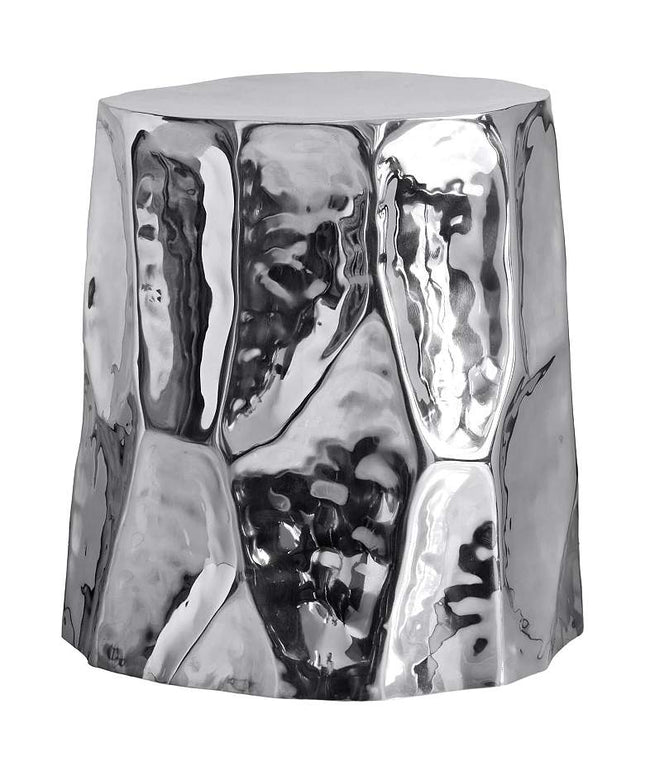 TOV Forma 15 1/4" Wide Modern Polished Chrome Side Table