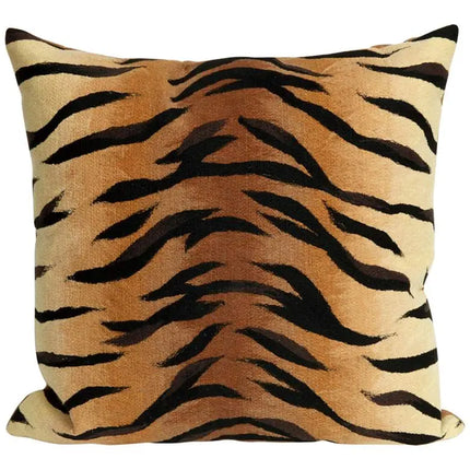 Trans-Ocean Visions I Tiger Brown 20" Square Throw Pillow Vision