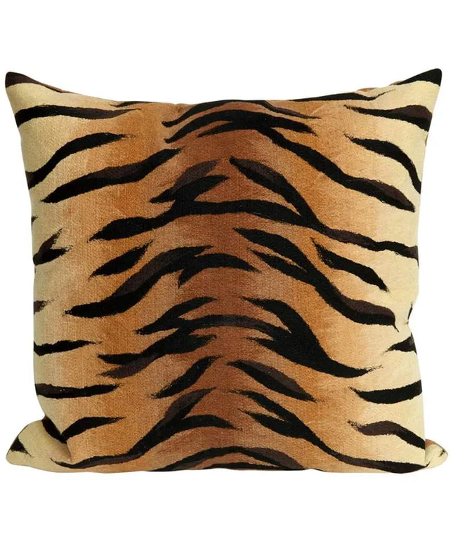 Trans-Ocean Visions I Tiger Brown 20" Square Throw Pillow Vision