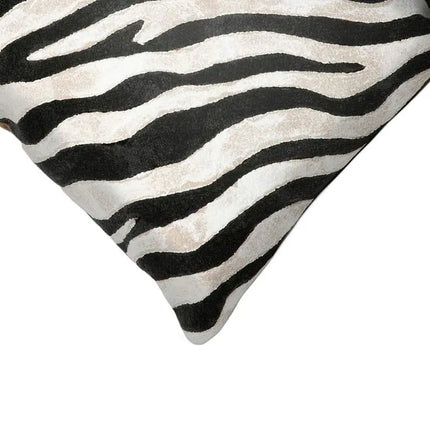 Trans-Ocean Visions I Zebra Black 20" Square Throw Pillow Vision
