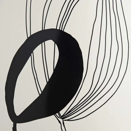 Tribeca 12 1/2" High Matte White Decorative Graphic Vase Dahlia Studios