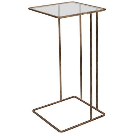 Uttermost Cadmus 12" Wide Antiqued Gold Side Table