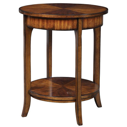Uttermost Carmel Distressed Veneer Lamp Table