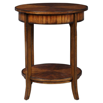 Uttermost Carmel Distressed Veneer Lamp Table