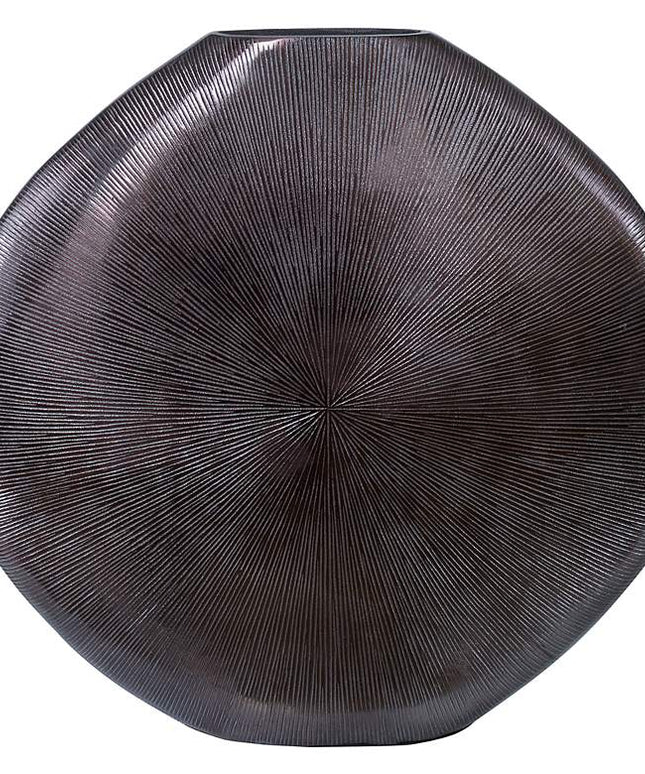 Uttermost Gretchen 23" Wide Black Nickel Metal Vase Uttermost