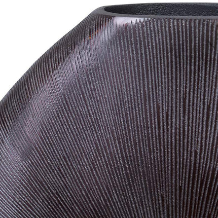 Uttermost Gretchen 23" Wide Black Nickel Metal Vase Uttermost