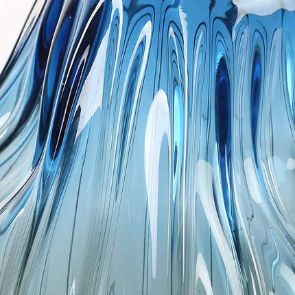 Uttermost Midnight Horizon Ombre Blue 2-Piece Glass Vase Set Uttermost