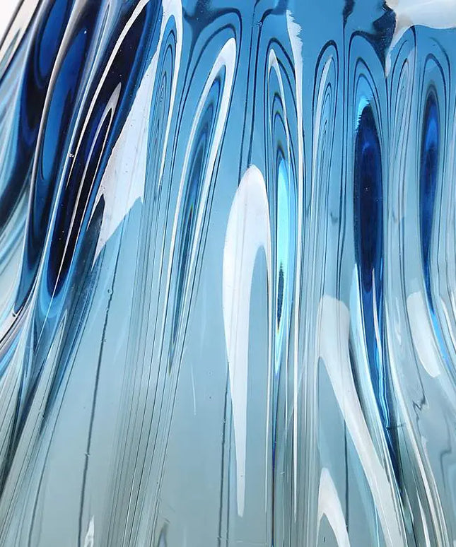 Uttermost Midnight Horizon Ombre Blue 2-Piece Glass Vase Set Uttermost