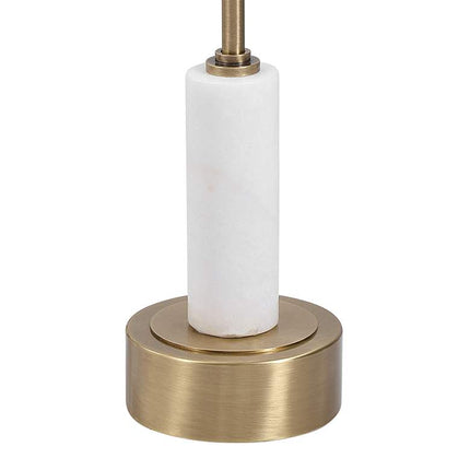 Uttermost Portsmouth 15 3/4" Wide Brushed Brass Accent Table