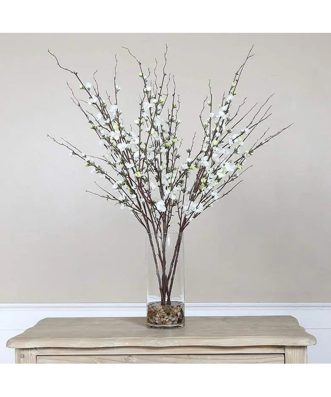 Uttermost Quince Blossoms Silk 36" High Faux Flower in Vase Uttermost