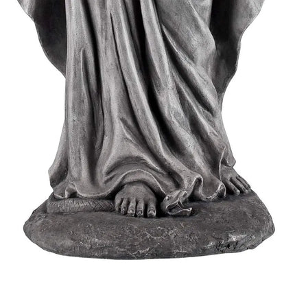 Virgin Mary Gray Stone 29" High Outdoor Statue Quoizel