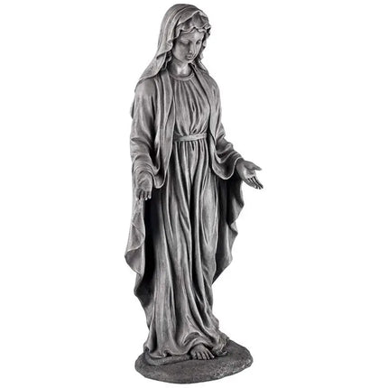 Virgin Mary Gray Stone 29" High Outdoor Statue Quoizel