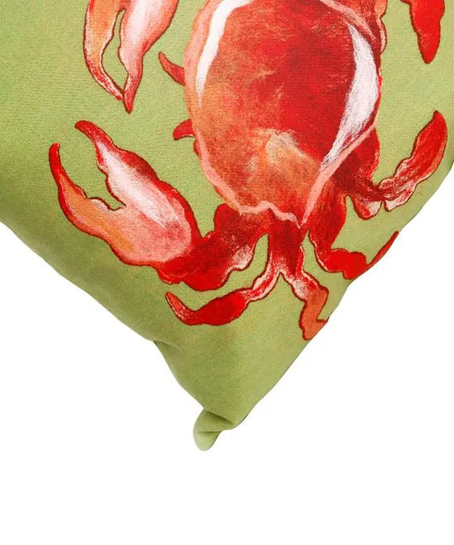 Visions I Crab Red 20" x 12" Indoor-Outdoor Pillow Vision