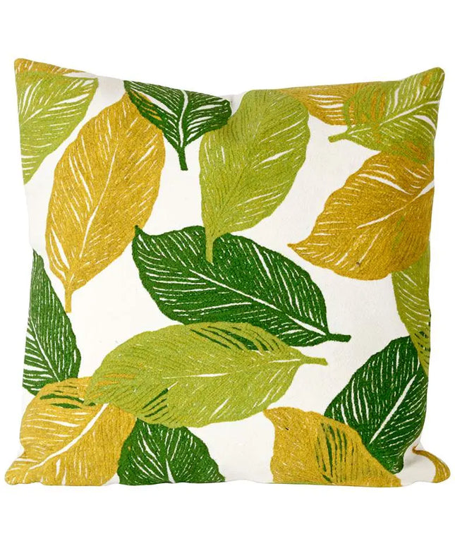 Visions I Mystic Leaf Green 20" Square Indoor-Outdoor Pillow Vision