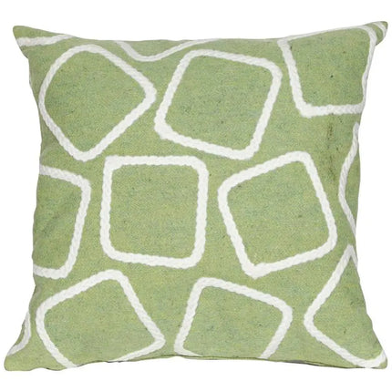 Visions I Squares Lime 20" Square Indoor-Outdoor Pillow Vision