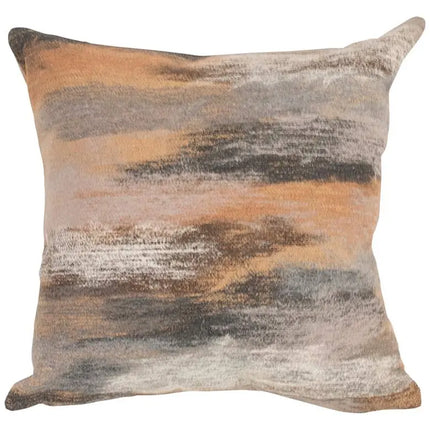 Visions I Vista Beige 20" Square Indoor-Outdoor Throw Pillow Vision