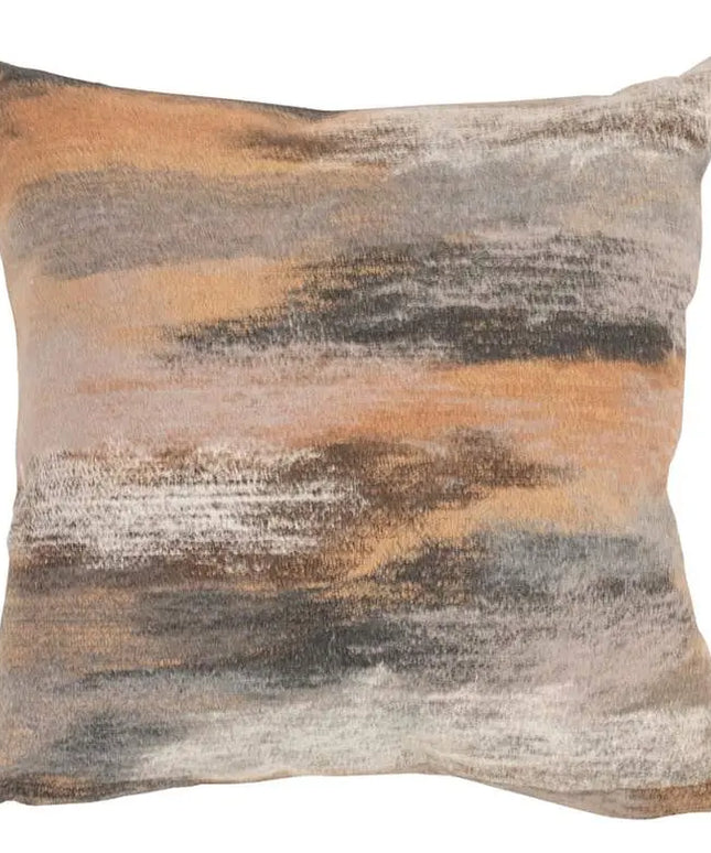 Visions I Vista Beige 20" Square Indoor-Outdoor Throw Pillow Vision