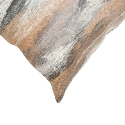Visions I Vista Beige 20" Square Indoor-Outdoor Throw Pillow Vision
