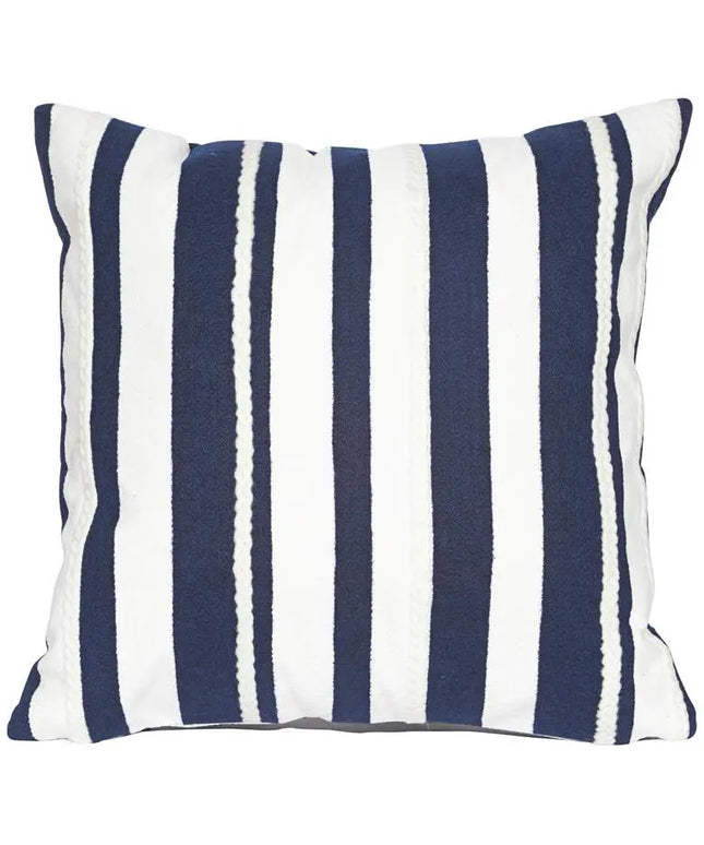 Visions II Marina Stripe Marine 20" Indoor-Outdoor Pillow Vision