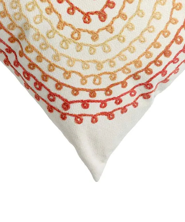 Visions II Ombre Threads Cream Red 20" x 12" Throw Pillow Vision