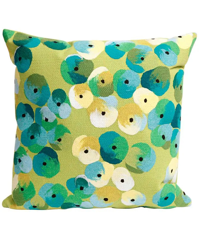 Visions II Pansy Lime 20" Square Indoor-Outdoor Pillow Vision