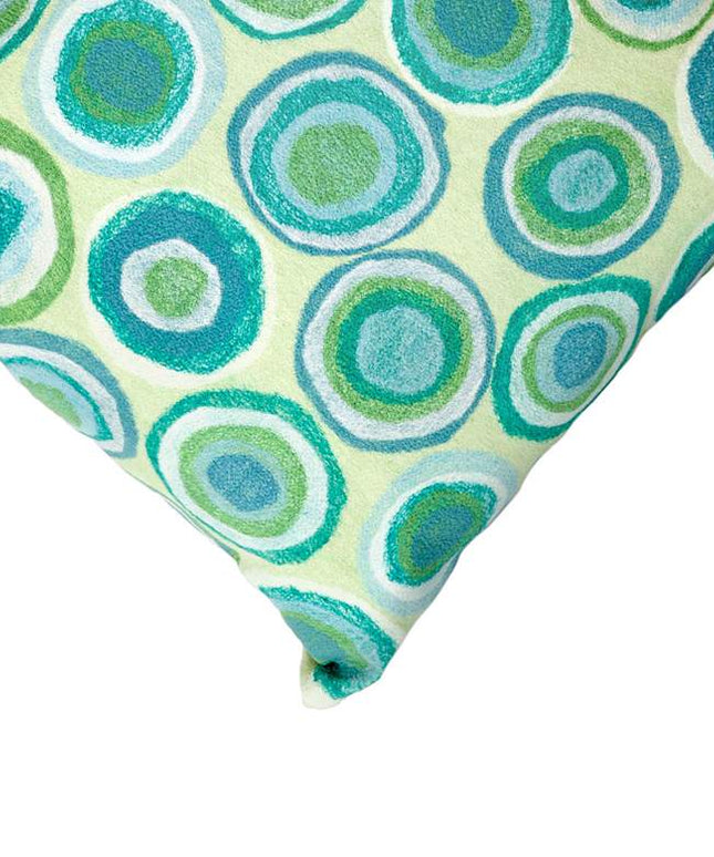 Visions II Puddle Dot Spa 20" Square Indoor-Outdoor Pillow