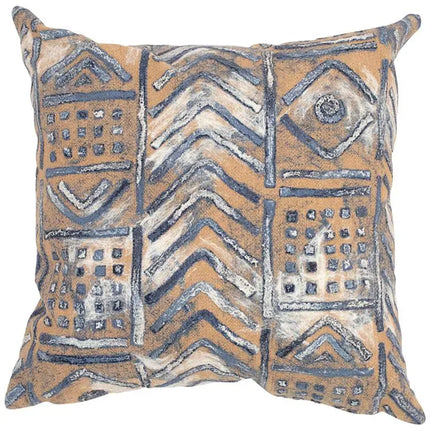 Visions III Bambara Indigo 20" Square Indoor-Outdoor Pillow Vision