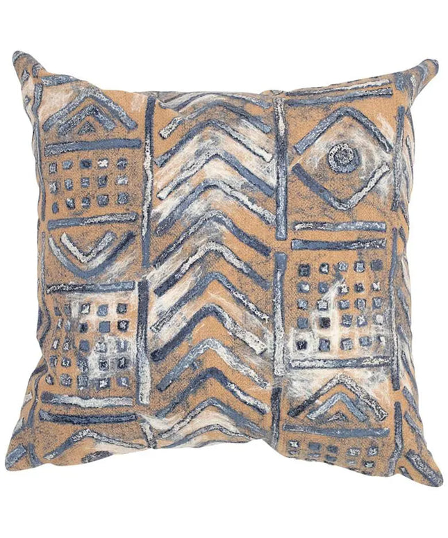 Visions III Bambara Indigo 20" Square Indoor-Outdoor Pillow Vision