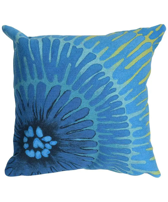 Visions III Cirque Blue 20" Square Indoor-Outdoor Pillow Vision