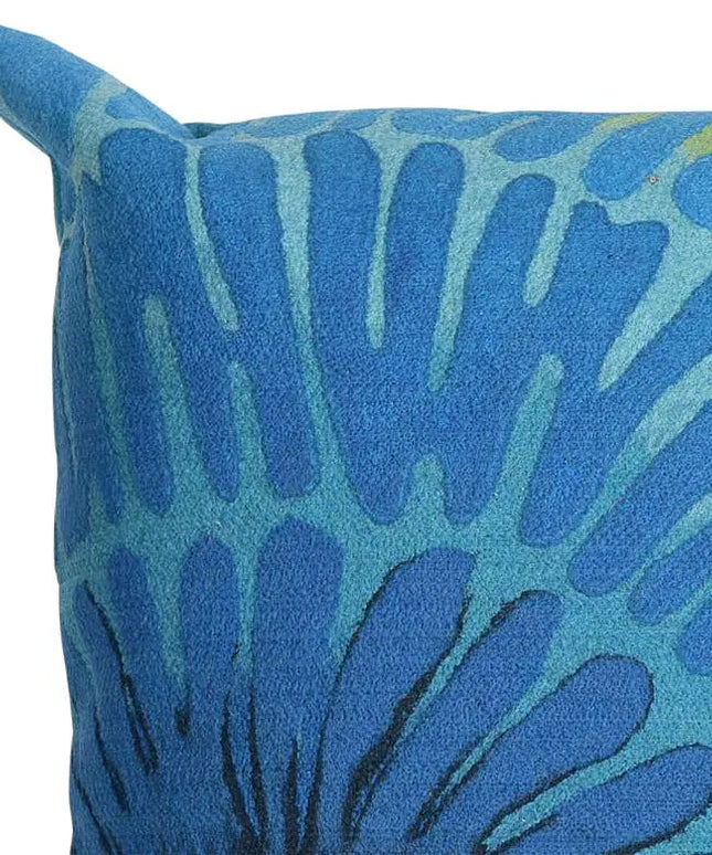 Visions III Cirque Blue 20" Square Indoor-Outdoor Pillow Vision