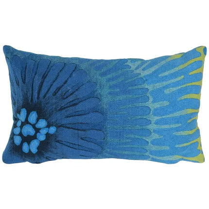 Visions III Cirque Blue 20" x 12" Indoor-Outdoor Pillow Vision