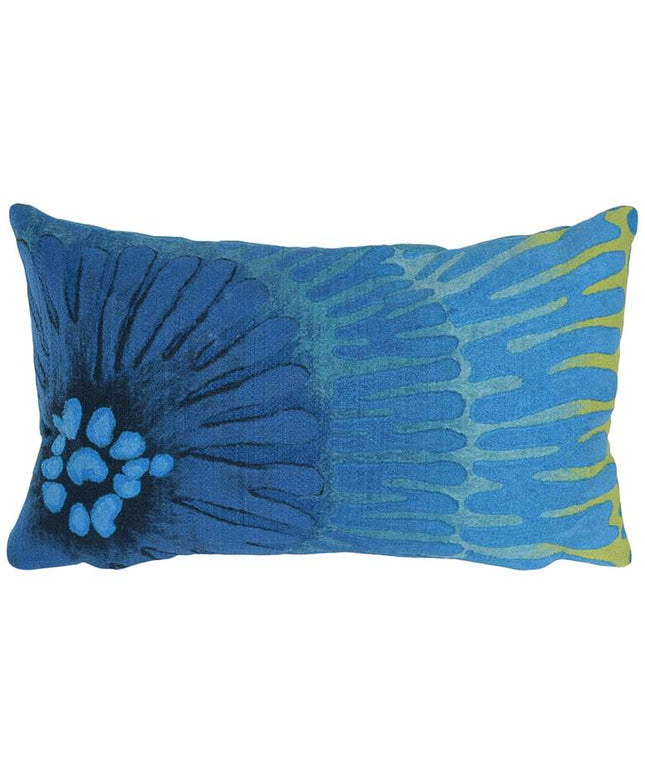 Visions III Cirque Blue 20" x 12" Indoor-Outdoor Pillow Vision