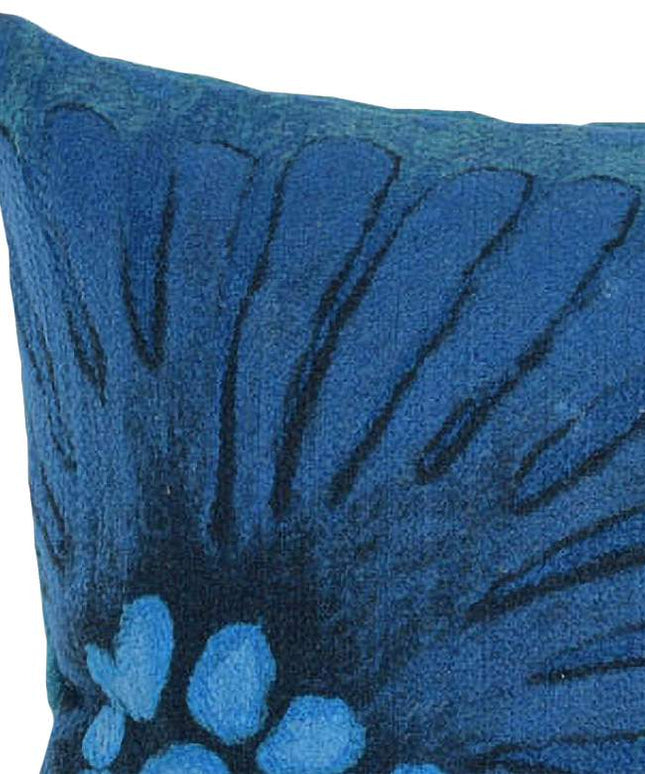 Visions III Cirque Blue 20" x 12" Indoor-Outdoor Pillow Vision