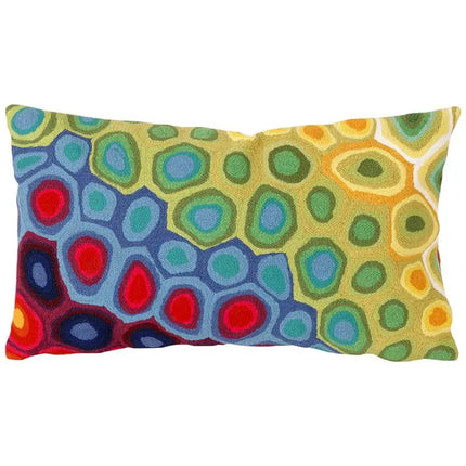 Visions III Pop Swirl Red 20" x 12" Indoor-Outdoor Pillow Vision