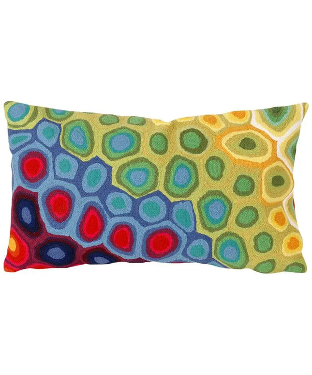 Visions III Pop Swirl Red 20" x 12" Indoor-Outdoor Pillow Vision