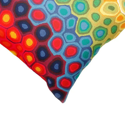 Visions III Pop Swirl Red 20" x 12" Indoor-Outdoor Pillow Vision