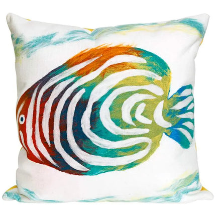Visions III Rainbow Fish Pearl 20" Indoor-Outdoor Pillow Vision
