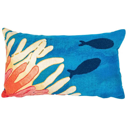 Visions III Reef and Fish 20" x 12" Indoor-Outdoor Pillow Vision