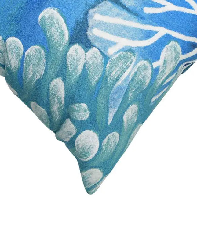 Visions III Reef Blue 20" x 12" Lumbar Indoor-Outdoor Pillow Vision