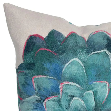 Visions III Succulent Ivory 20" Square Indoor-Outdoor Pillow Vision
