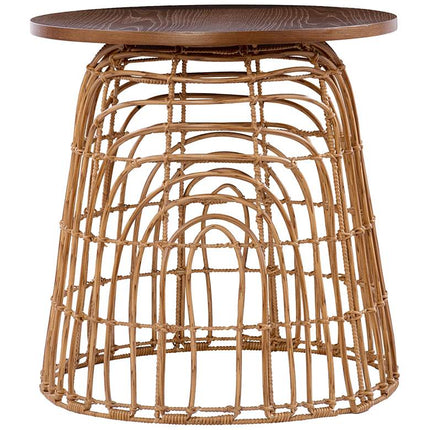 Weaverdon 17 3/4" Wide Natural Round Accent Table