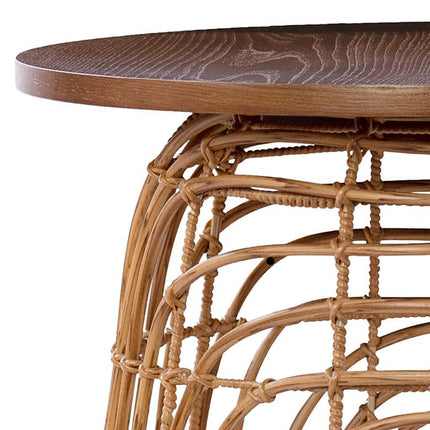 Weaverdon 17 3/4" Wide Natural Round Accent Table